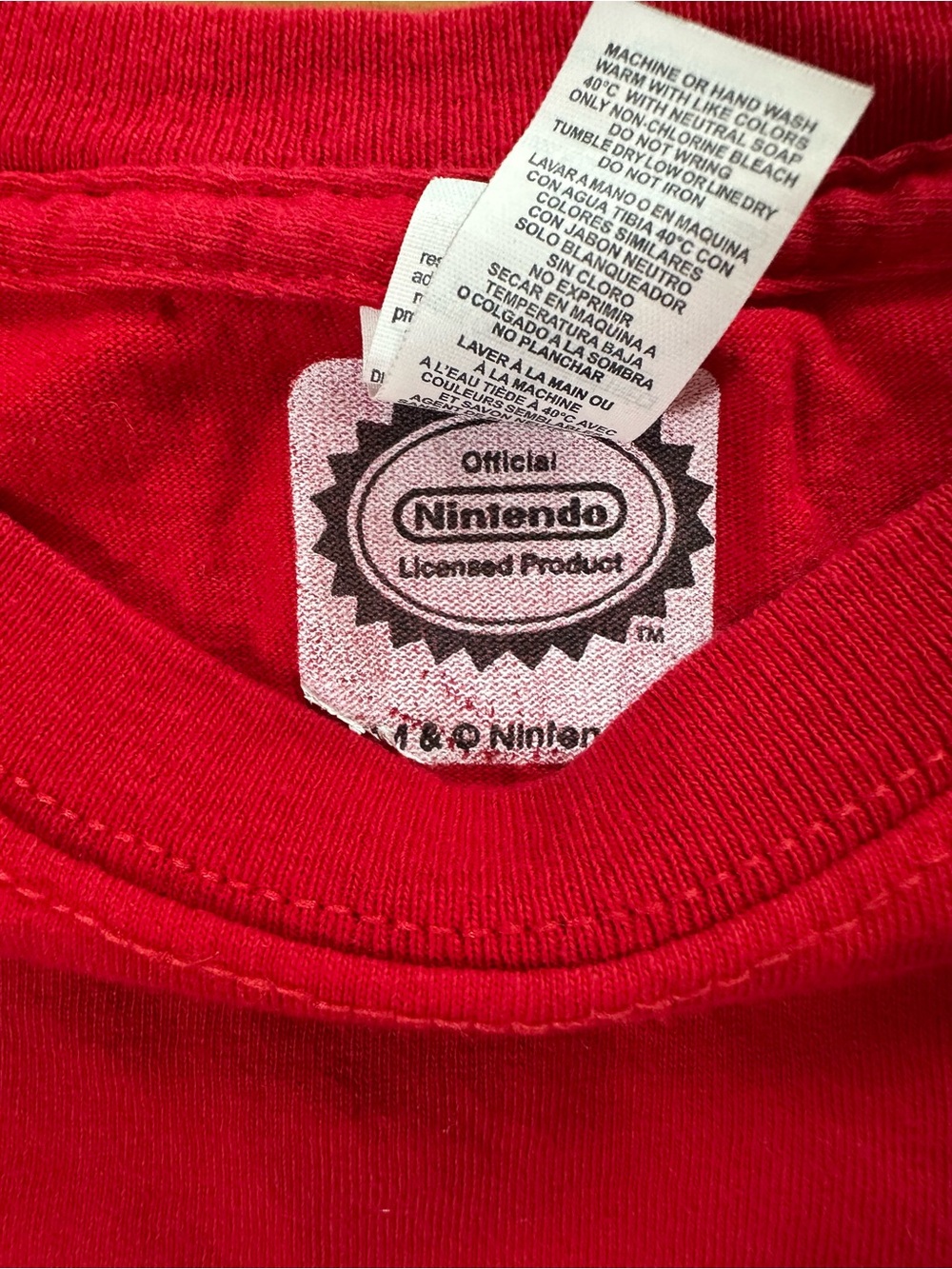Nintendo Red NES Retro Controller Graphic Tee - Picture 4 of 5